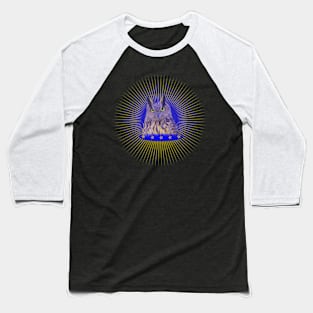 wild owl with stars and rays Baseball T-Shirt